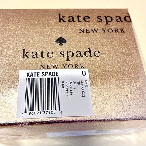 kate spade New w/Tags double sided Credit card case silver Glitter in gift box - Picture 11 of 11